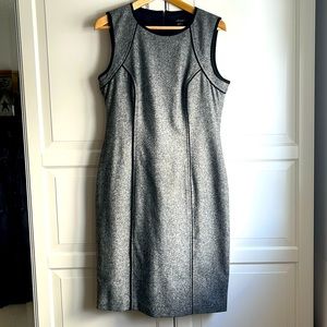 Vintage Y2K Louben black /white tweed jumper dress. Size US 10 but fits like 6/8